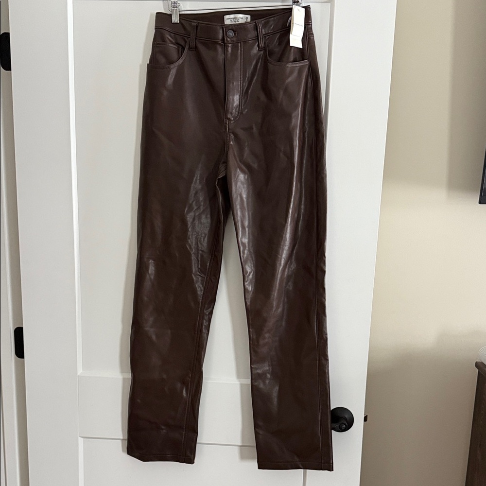Vegan Leather 90’s Ultra High Rise Pants size 8L